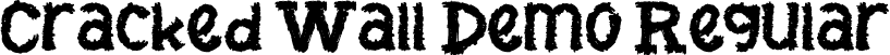 Cracked Wall Demo Regular font - CrackedWallDemoRegular.ttf