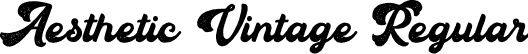 Aesthetic Vintage Regular font - AestheticVintage.otf