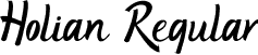 Holian Regular font - Holian-MVRee.otf