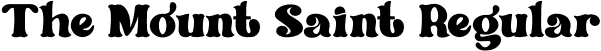 The Mount Saint Regular font - TheMountSaint-gx1dR.otf