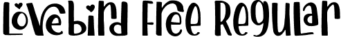 Lovebird Free Regular font - Lovebird Free.ttf