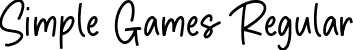 Simple Games Regular font - Simple Games.ttf