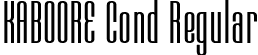 KABOORE Cond Regular font - KABOORE-KABOORESans.ttf