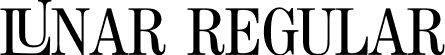 LUNAR Regular font - LUNAR.otf