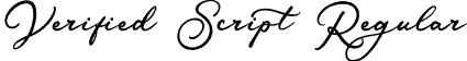 Verified Script Regular font - Verified Script Free.ttf