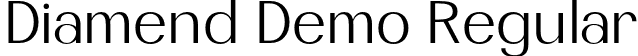 Diamend Demo Regular font - Diamend-Regular.otf