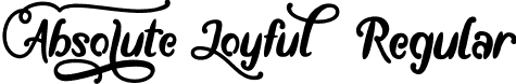 Absolute Joyful Regular font - AbsoluteJoyful-Wymwv.ttf