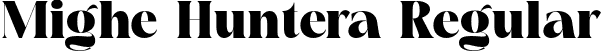 Mighe Huntera Regular font - MigheHunteraRegular-w17KZ.otf