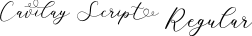 Cavilay Script Regular font - CavilayScript-Ea1Vl.ttf