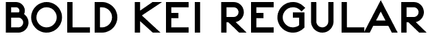 Bold Kei Regular font - Bold Kei Regular.ttf