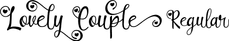 Lovely Couple Regular font - LovelyCouple-BWX38.ttf