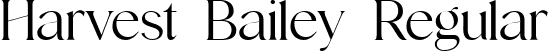 Harvest Bailey Regular font - harvestbailey.ttf