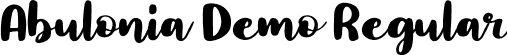 Abulonia Demo Regular font - AbuloniaDemo.ttf