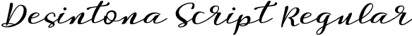 Desintona Script Regular font - Desintona .otf