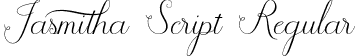 Jasmitha Script Regular font - Jasmithascript-ALVY6.otf