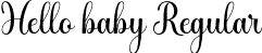 Hello baby Regular font - hello baby.otf