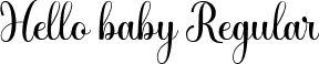 Hello baby Regular font - hello baby.ttf