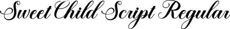 Sweet Child Script Regular font - Sweet Child.ttf