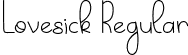 Lovesick Regular font - Lovesick Free.otf