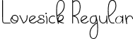 Lovesick Regular font - Lovesick Free.ttf