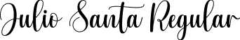 Julio Santa Regular font - Julio Santa_DEMO.ttf