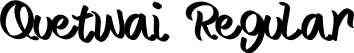 Quetwai Regular font - Quetwai.otf