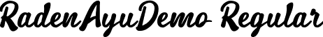 RadenAyuDemo Regular font - RadenAyuDemoRegular.ttf