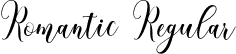 Romantic Regular font - Romantic.ttf