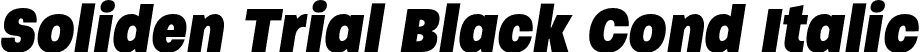 Soliden Trial Black Cond Italic font - SolidenTrial-BlackCondObliq.otf