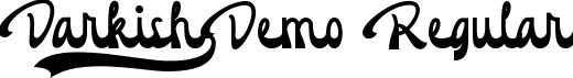 Darkish Demo Regular font - DarkishDemoRegular.ttf