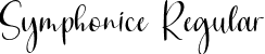 Symphonice Regular font - Symphonice.ttf