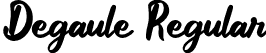 Degaule Regular font - Degaule.otf