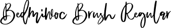 Bedmiwoc Brush Regular font - Bedmiwoc Brush.otf