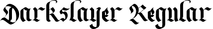 Darkslayer Regular font - Darkslayer.otf