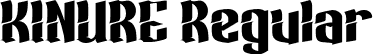 KINURE Regular font - KINUREpersonal.otf