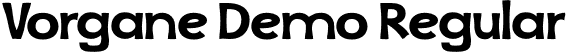 Vorgane Demo Regular font - Vorgane-Demo.otf