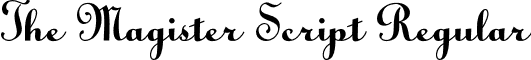 The Magister Script Regular font - The Magister Script otf.otf