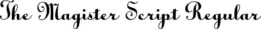 The Magister Script Regular font - The Magister Script ttf.ttf