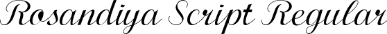 Rosandiya Script Regular font - ttf rosandiya.ttf