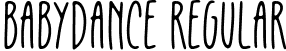 Babydance Regular font - Babydance.otf