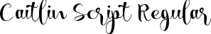 Caitlin Script Regular font - TTF Caitlin Script.ttf