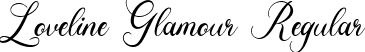 Loveline Glamour Regular font - Loveline Glamour.otf