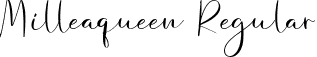 Milleaqueen Regular font - Milleaqueen.ttf