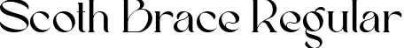 Scoth Brace Regular font - Scoth Brace - Demo.ttf