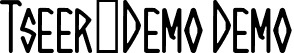 Tseer-Demo Demo font - Tseer-Demo.ttf