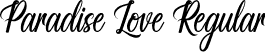 Paradise Love Regular font - ParadiseLove.otf