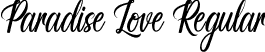 Paradise Love Regular font - ParadiseLove.ttf