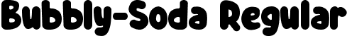 Bubbly-Soda Regular font - Bubbly-Soda.ttf