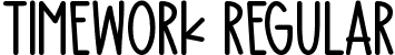 Timework Regular font - Timework.ttf