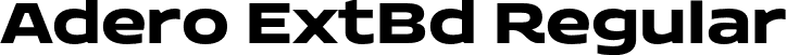 Adero ExtBd Regular font - AderoTrial-ExtraBold.otf